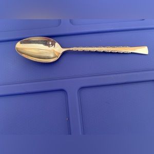 (1) VINTAGE Replacement Piece international deep silver inlaid spoon vintage